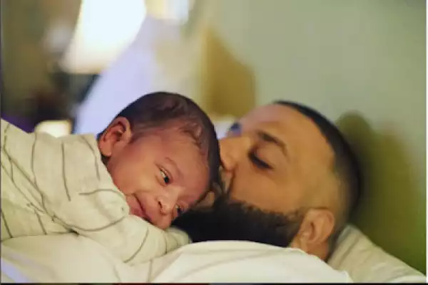 DJ Khaled shares photos of celebrities carrying his son